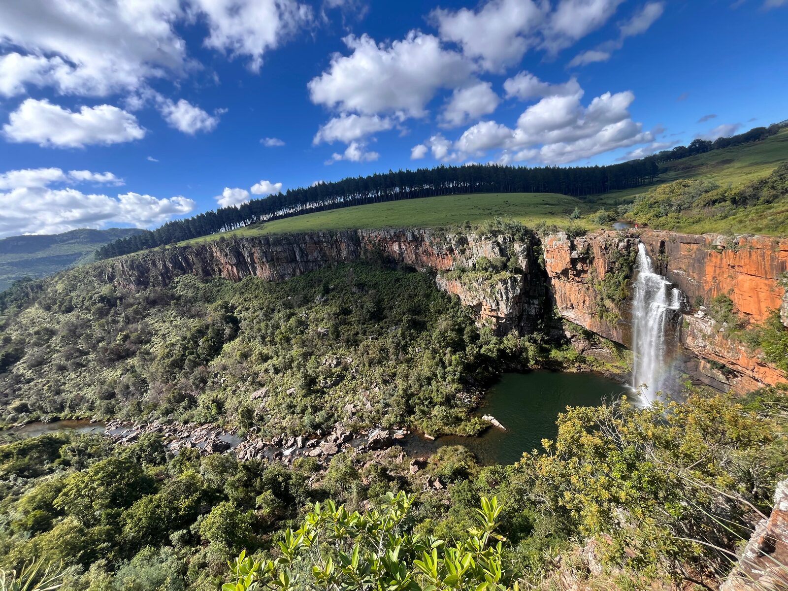 Berlin Falls panorama in Mpumalanga